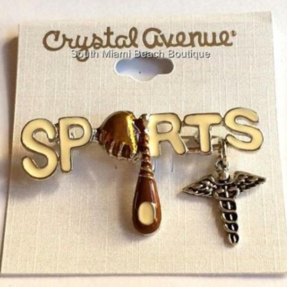 Caduceus Pin Brooch Sports Medicine Doctor Nurse - Picture 3 of 7